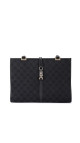 Gucci GG Supreme Canvas Tote med Web-lås – Svart