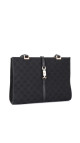Gucci GG Supreme Canvas Tote med Web-lås – Svart