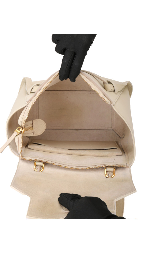 Celine Belt Bag Size Micro i Kremfarget Skinn