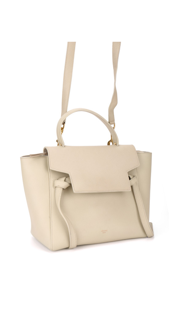 Celine Belt Bag Size Micro i Kremfarget Skinn