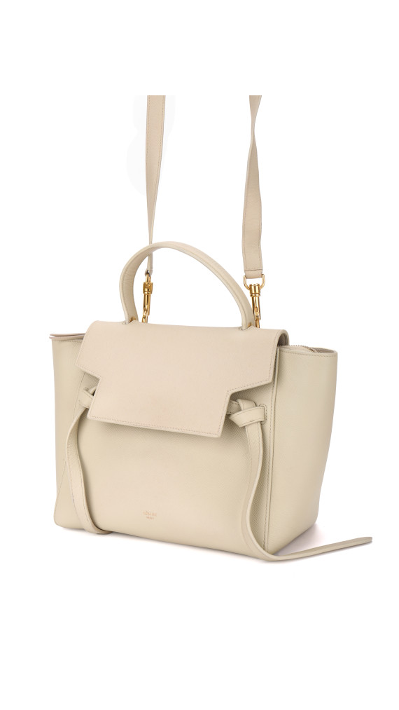 Celine Belt Bag Size Micro i Kremfarget Skinn