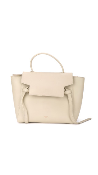 Celine Belt Bag Size Micro i Kremfarget Skinn