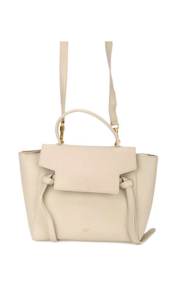 Celine Belt Bag Size Micro i Kremfarget Skinn