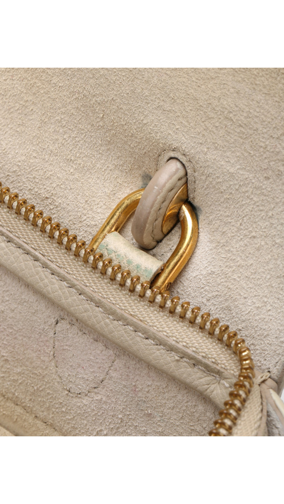 Celine Belt Bag Size Micro i Kremfarget Skinn