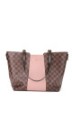 Louis Vuitton Damier Ebene Rose Ballerine Canvas Tote