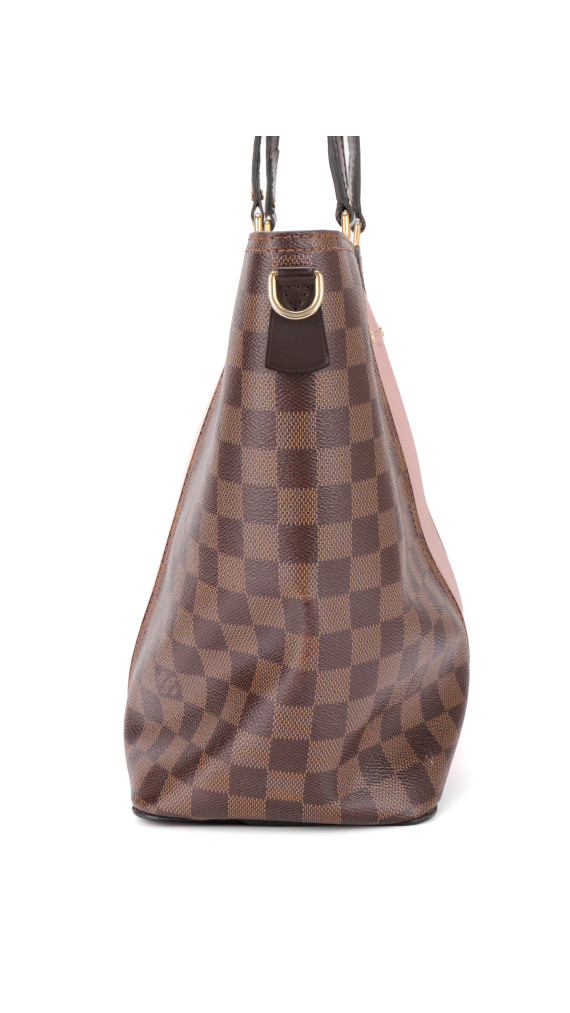 Louis Vuitton Damier Ebene Rose Ballerine Canvas Tote