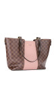 Louis Vuitton Damier Ebene Rose Ballerine Canvas Tote