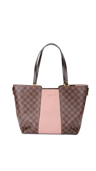 Louis Vuitton Damier Ebene Rose Ballerine Canvas Tote