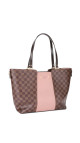 Louis Vuitton Damier Ebene Rose Ballerine Canvas Tote