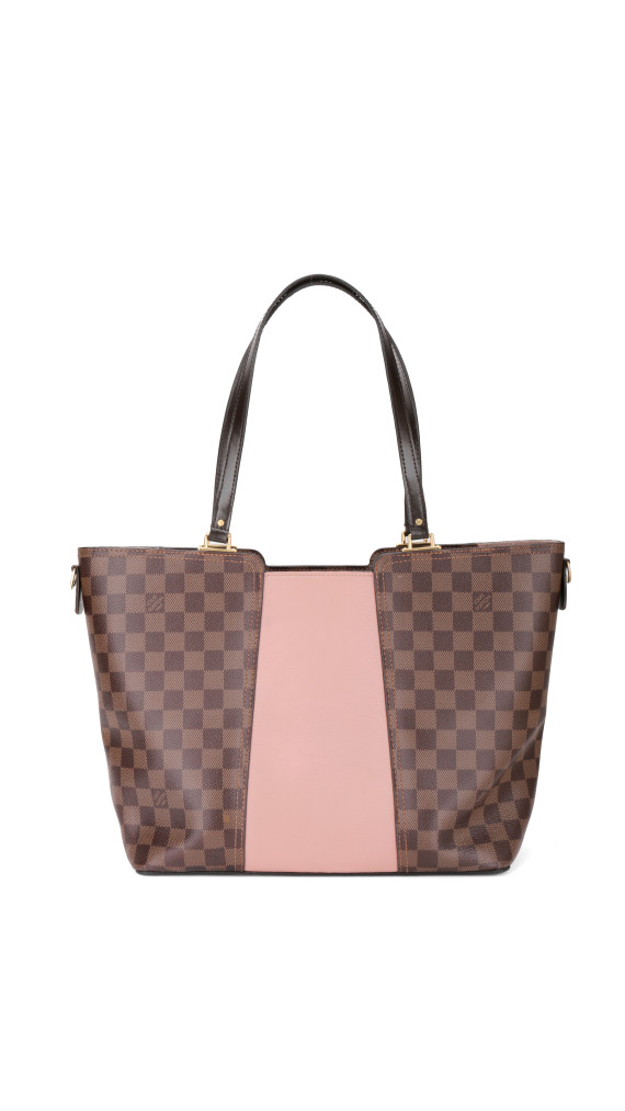 Louis Vuitton Damier Ebene Rose Ballerine Canvas Tote