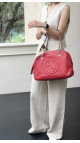 Gucci Soho Disco Tote i Rødt Skinn med Kjettinghåndtak