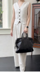 Gucci Business/PC Bag i Sort Skinn med Preget Monogram