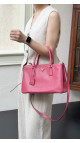 Prada Galleria Double Zip Saffiano Lux Tote Pink