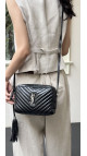 Saint Laurent Lou Camera Bag i Sort Skinn