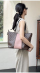 Louis Vuitton Damier Ebene Rose Ballerine Canvas Tote