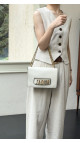Dior J’ADIOR Flap Bag i Hvit Skinn med Gullkjedestropp