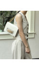 Dior J’ADIOR Flap Bag i Hvit Skinn med Gullkjedestropp