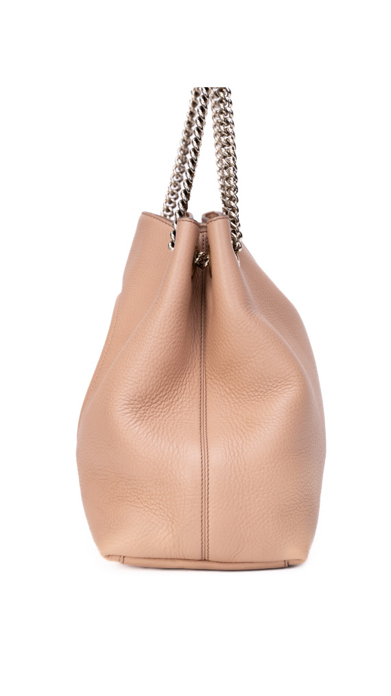 Gucci Soho Chain Tote Bag med Duskedetalj