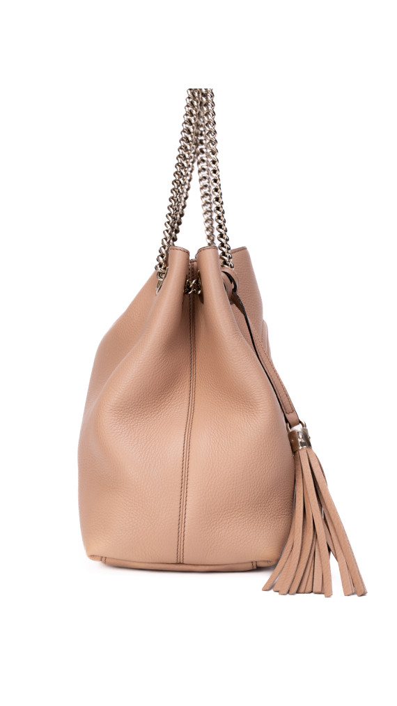 Gucci Soho Chain Tote Bag med Duskedetalj