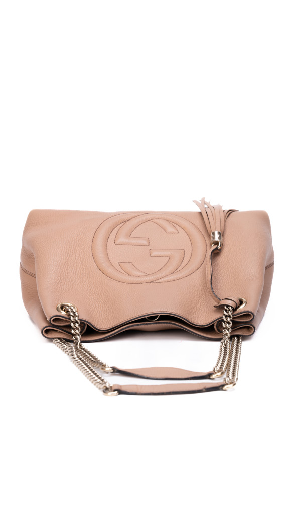Gucci Soho Chain Tote Bag med Duskedetalj