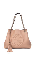 Gucci Soho Chain Tote Bag med Duskedetalj