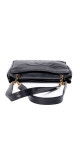 Chanel Vintage Tote Bag i Sort Skinn med Gullkjetting