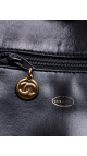 Chanel Vintage Tote Bag i Sort Skinn med Gullkjetting
