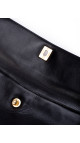 Chanel Vintage Tote Bag i Sort Skinn med Gullkjetting