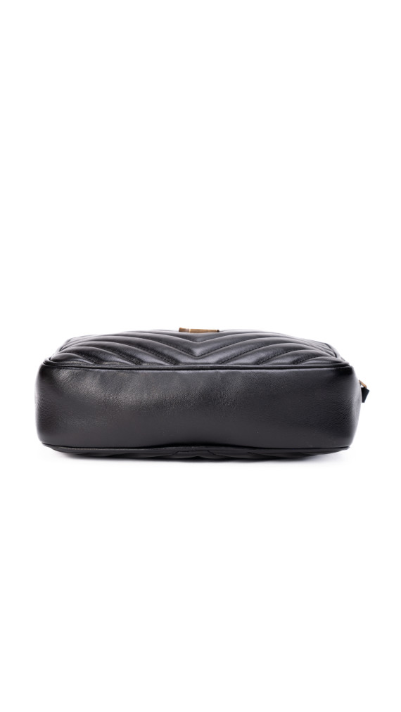 Saint Laurent Lou Camera Bag i Sort Skinn