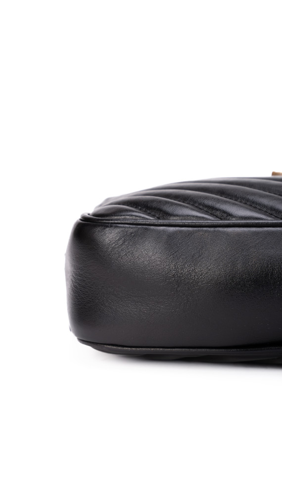 Saint Laurent Lou Camera Bag i Sort Skinn