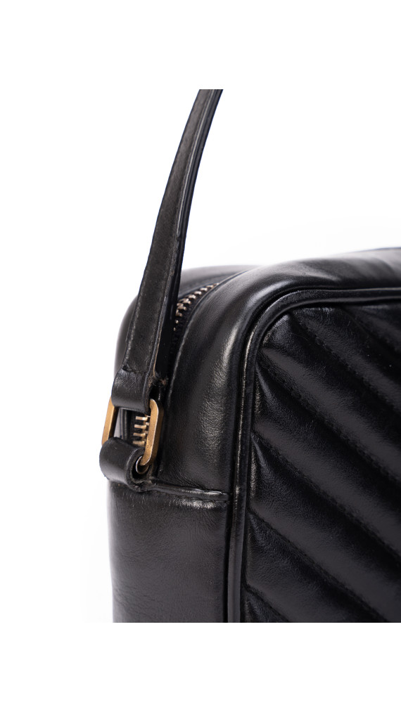 Saint Laurent Lou Camera Bag i Sort Skinn