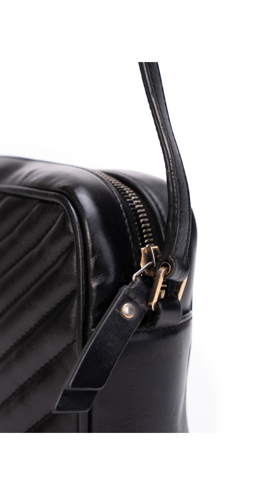 Saint Laurent Lou Camera Bag i Sort Skinn
