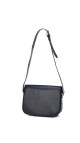Vintage Céline Skulderveske med Gullspenne – Mørkeblå Kalveskinn