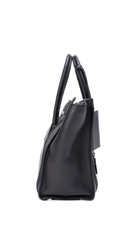 Celine Luggage Tote Handbag Size Micro (Medium) i Sort Skinn