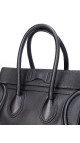 Celine Luggage Tote Handbag Size Micro (Medium) i Sort Skinn