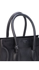 Celine Luggage Tote Handbag Size Micro (Medium) i Sort Skinn