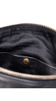 Prada Skulderveske i Sort Skinn med Gullfargede Detaljer
