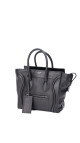 Celine Luggage Tote Handbag Size Micro (Medium) i Sort Skinn