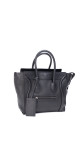 Celine Luggage Tote Handbag Size Micro (Medium) i Sort Skinn