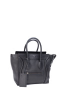 Celine Luggage Tote Handbag Size Micro (Medium) i Sort Skinn