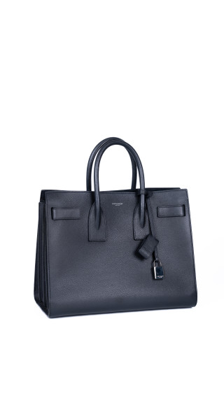 Saint Laurent Sac de Jour i svart skinn