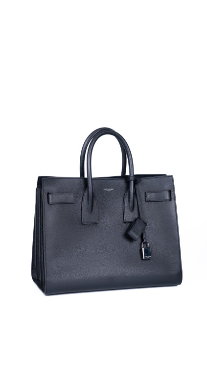 Saint Laurent Sac de Jour i svart skinn