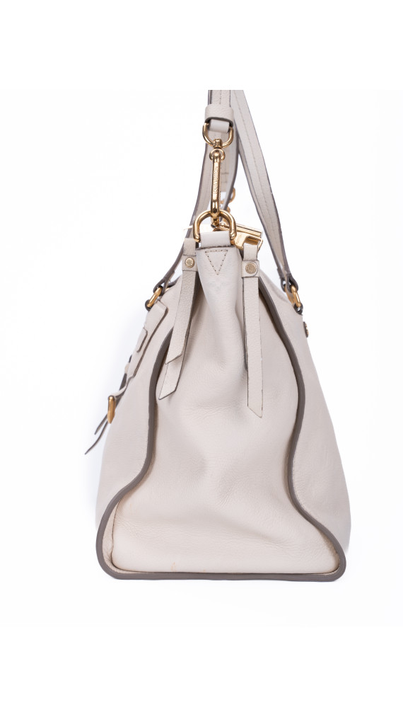 Louis Vuitton Empreinte Lumineuse Tote i kremhvitt skinn