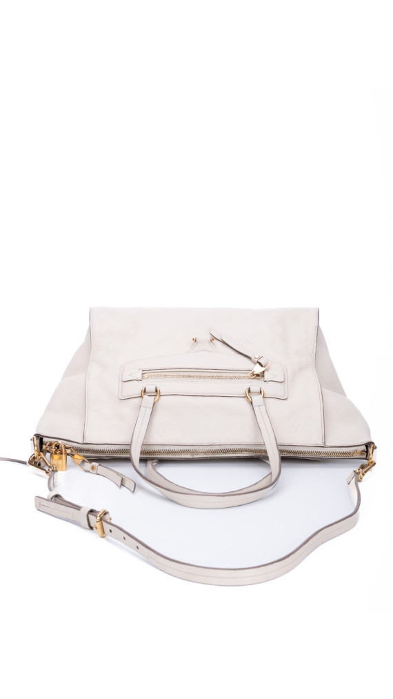 Louis Vuitton Empreinte Lumineuse Tote i kremhvitt skinn