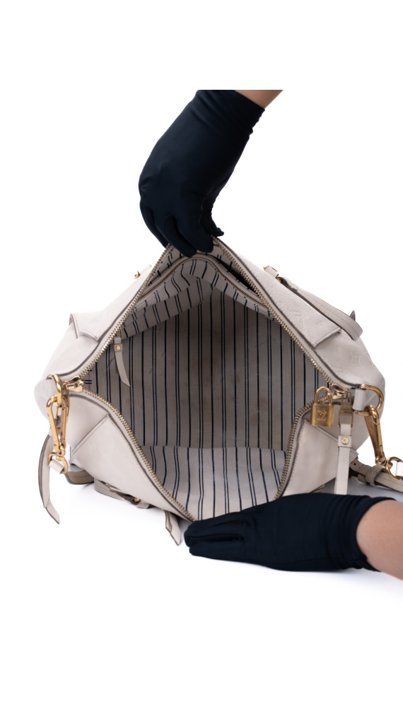 Louis Vuitton Empreinte Lumineuse Tote i kremhvitt skinn