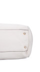 Gucci Bamboo Handle Tote i kremfarget skinn