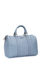 Gucci Boston Bag i monogram canvas – Lyseblå