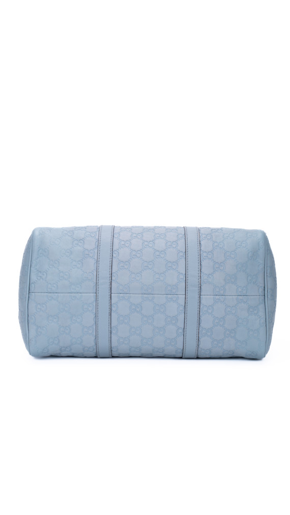 Gucci Boston Bag i monogram canvas – Lyseblå