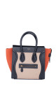 Celine Luggage Tote Bag i Canvas og Skinn – Tricolor