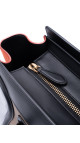 Celine Luggage Tote Bag i Canvas og Skinn – Tricolor